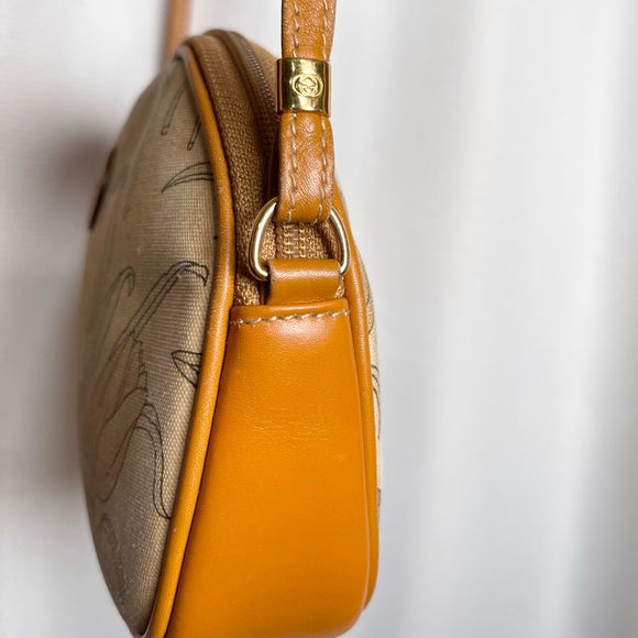 Vintage Gucci Floral & Dragonfly Tan Crossbody bag - Picture 7 of 17